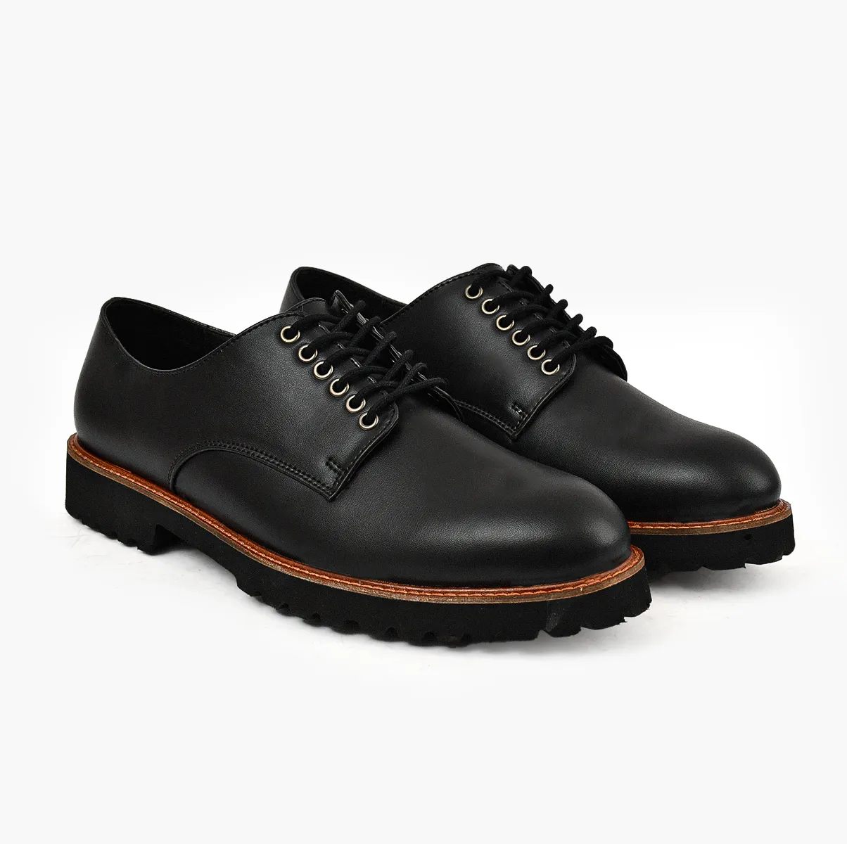 Luca Black Orange Broader Shoes