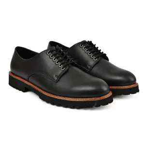 Luca Black Orange Broader Shoes