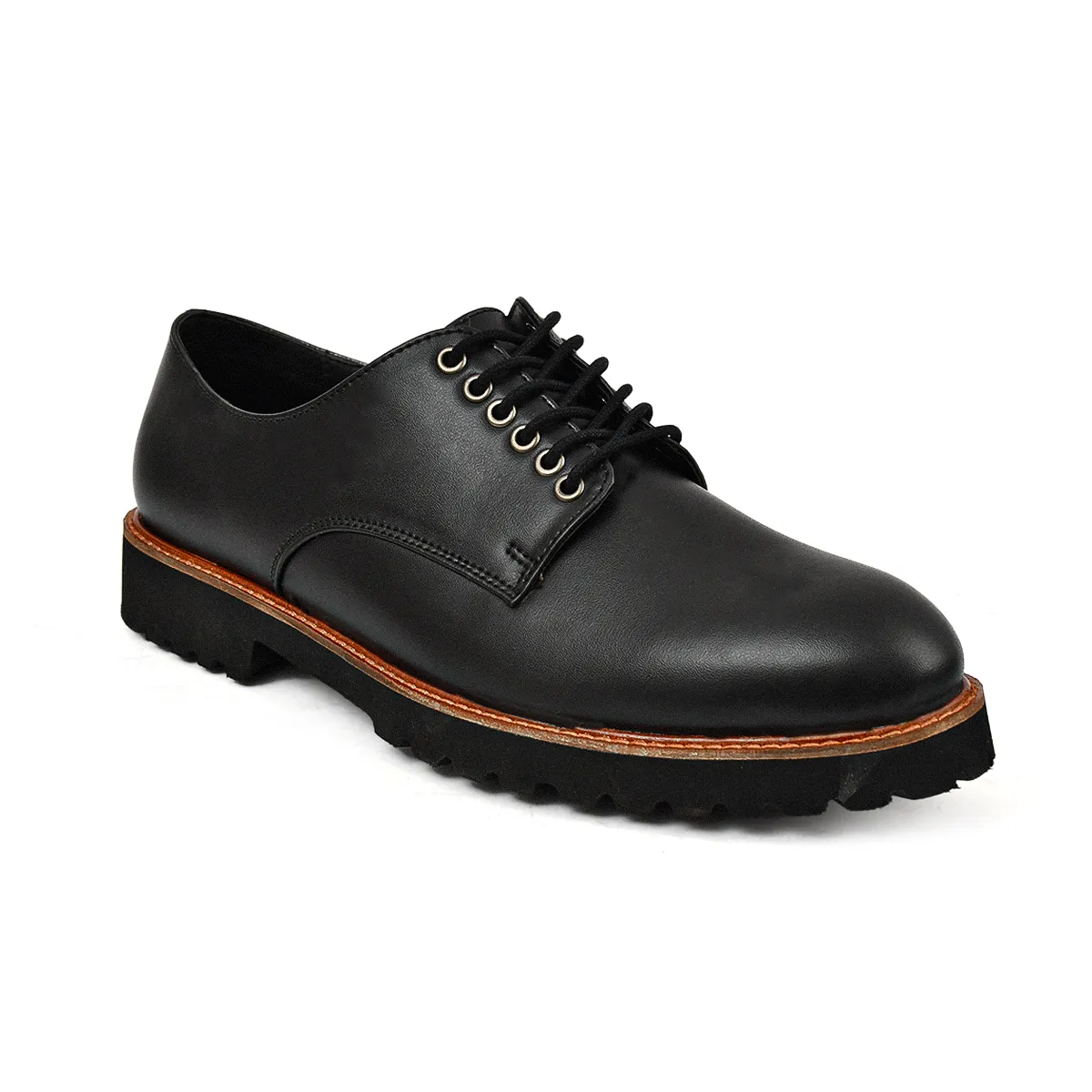 Luca Black Orange Broader Shoes