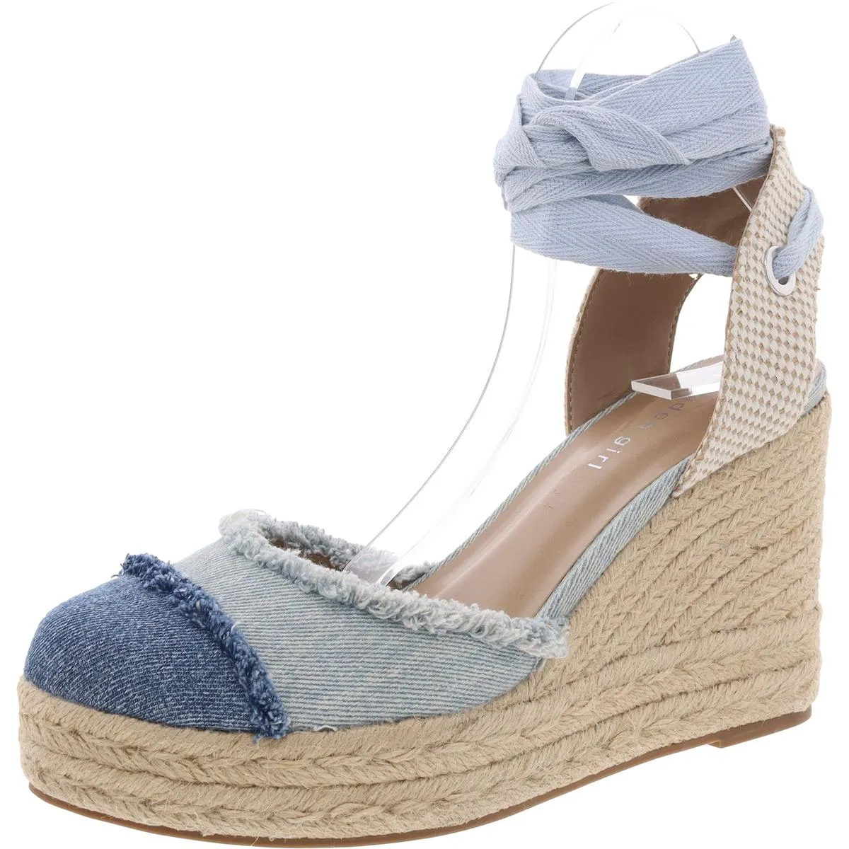 Madden Girl Womens Padded Insole Canvas Espadrille Heels