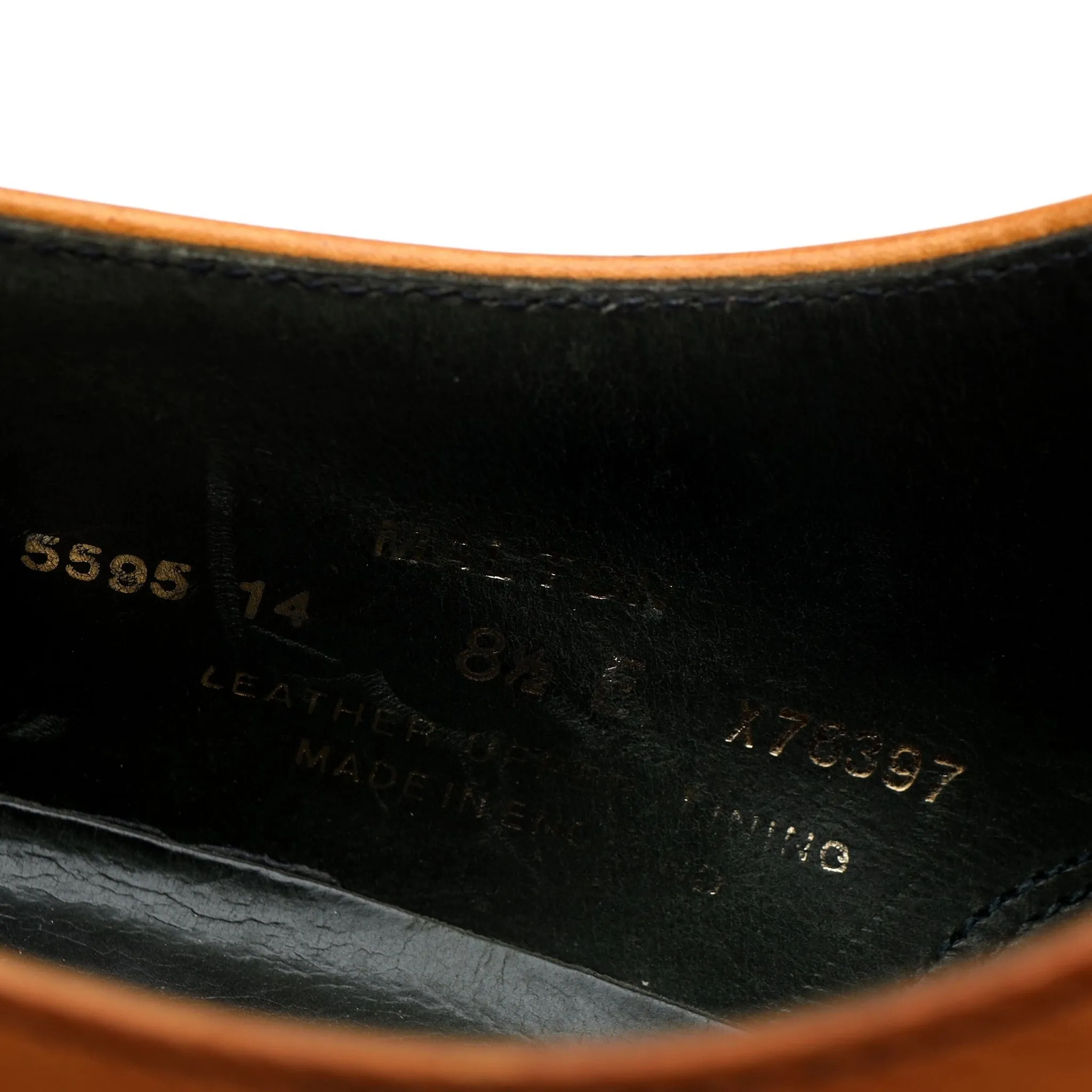 'Malton' Tan Brown Leather Oxford UK 8.5 E