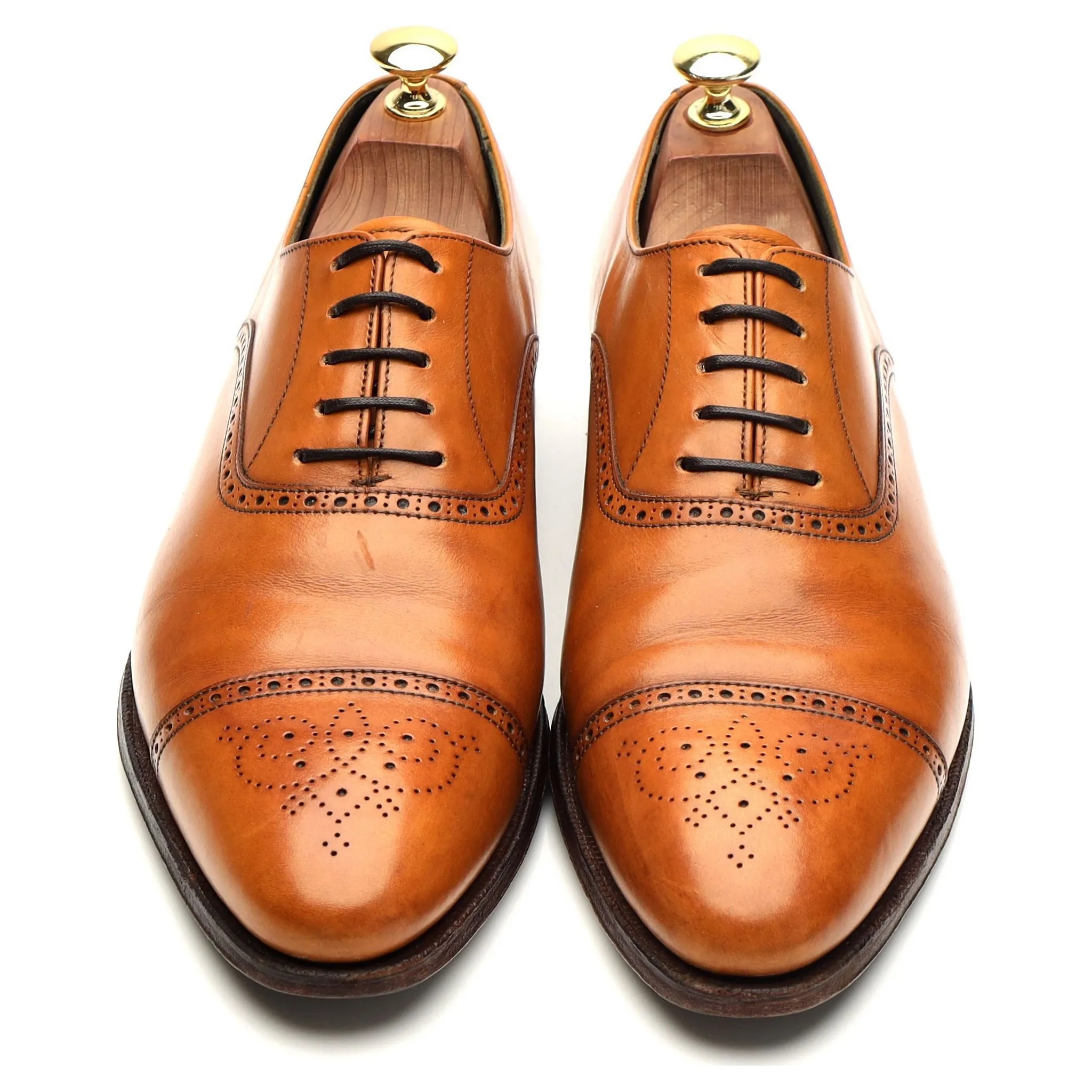 'Malton' Tan Brown Leather Oxford UK 8.5 E
