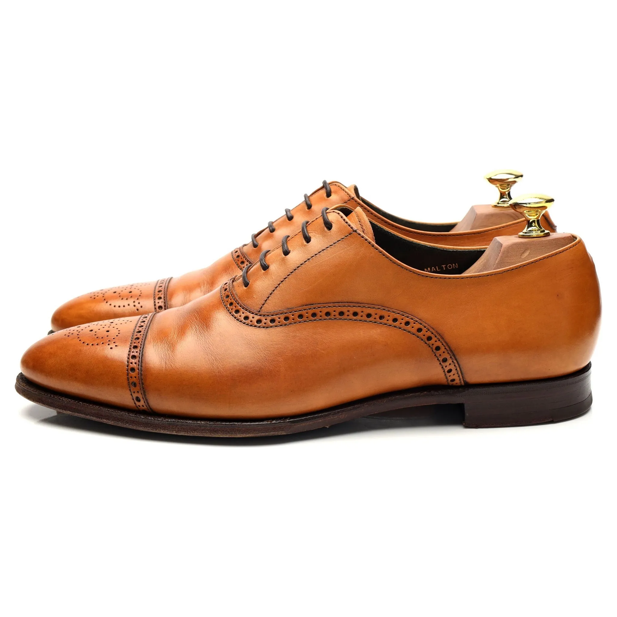 'Malton' Tan Brown Leather Oxford UK 8.5 E
