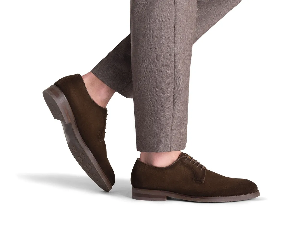 Meeko Brown Suede Casual Shoes