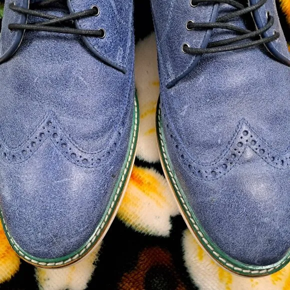 Men Size 11.5 Cole Haan Oxfords Blue
