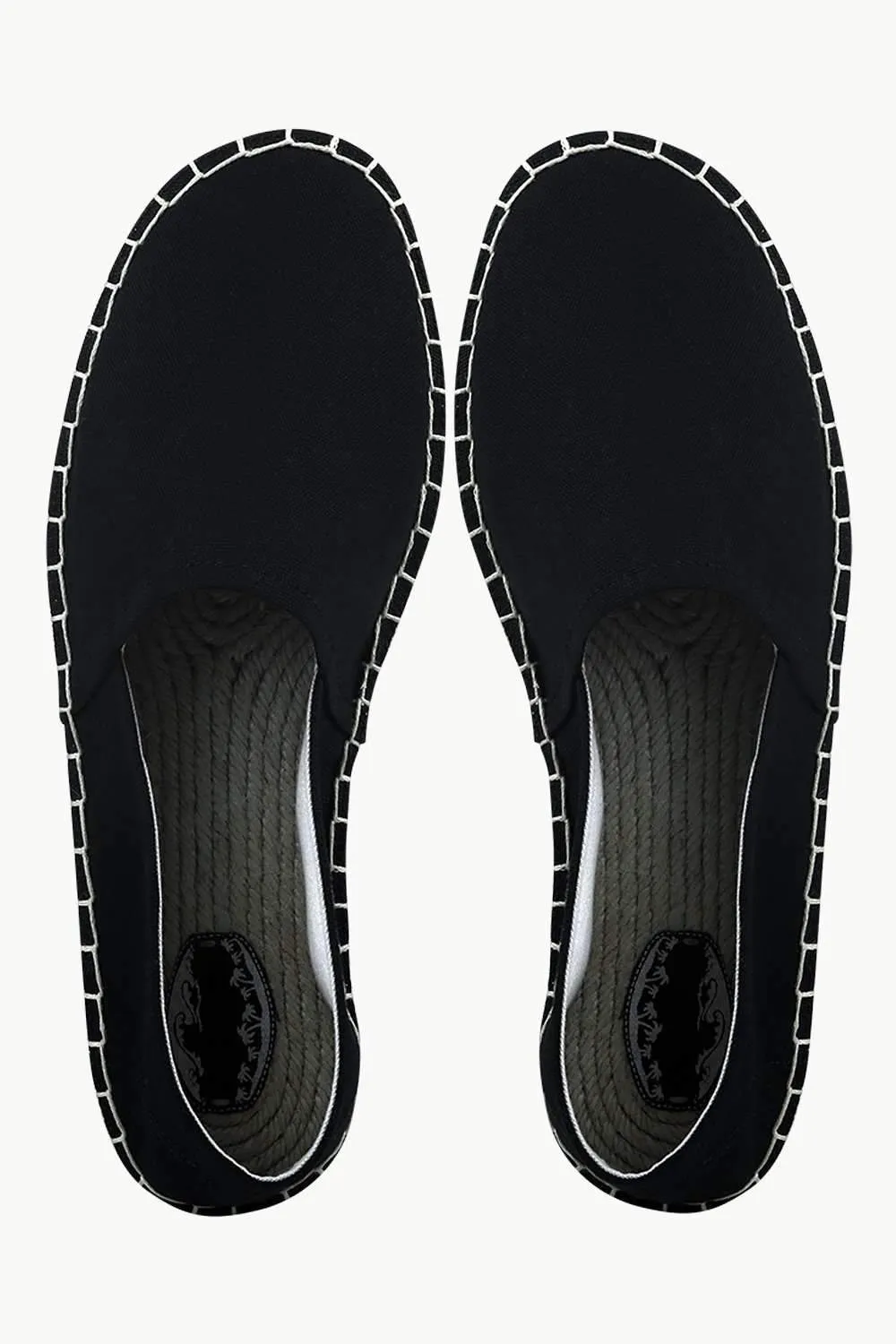 Men's Black Canvas Basque Espadrilles