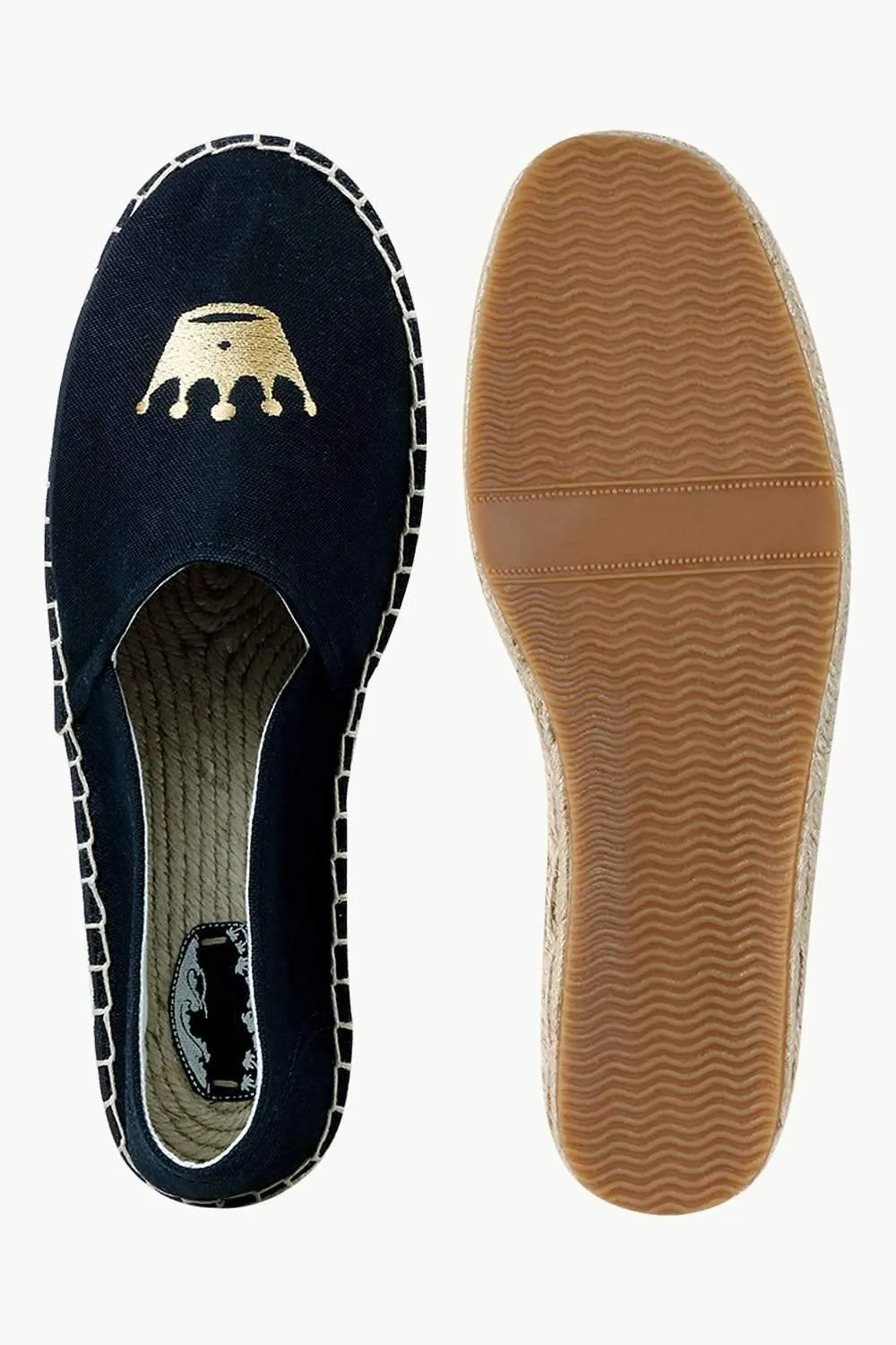 Men's Black Crown Tag Espadrilles