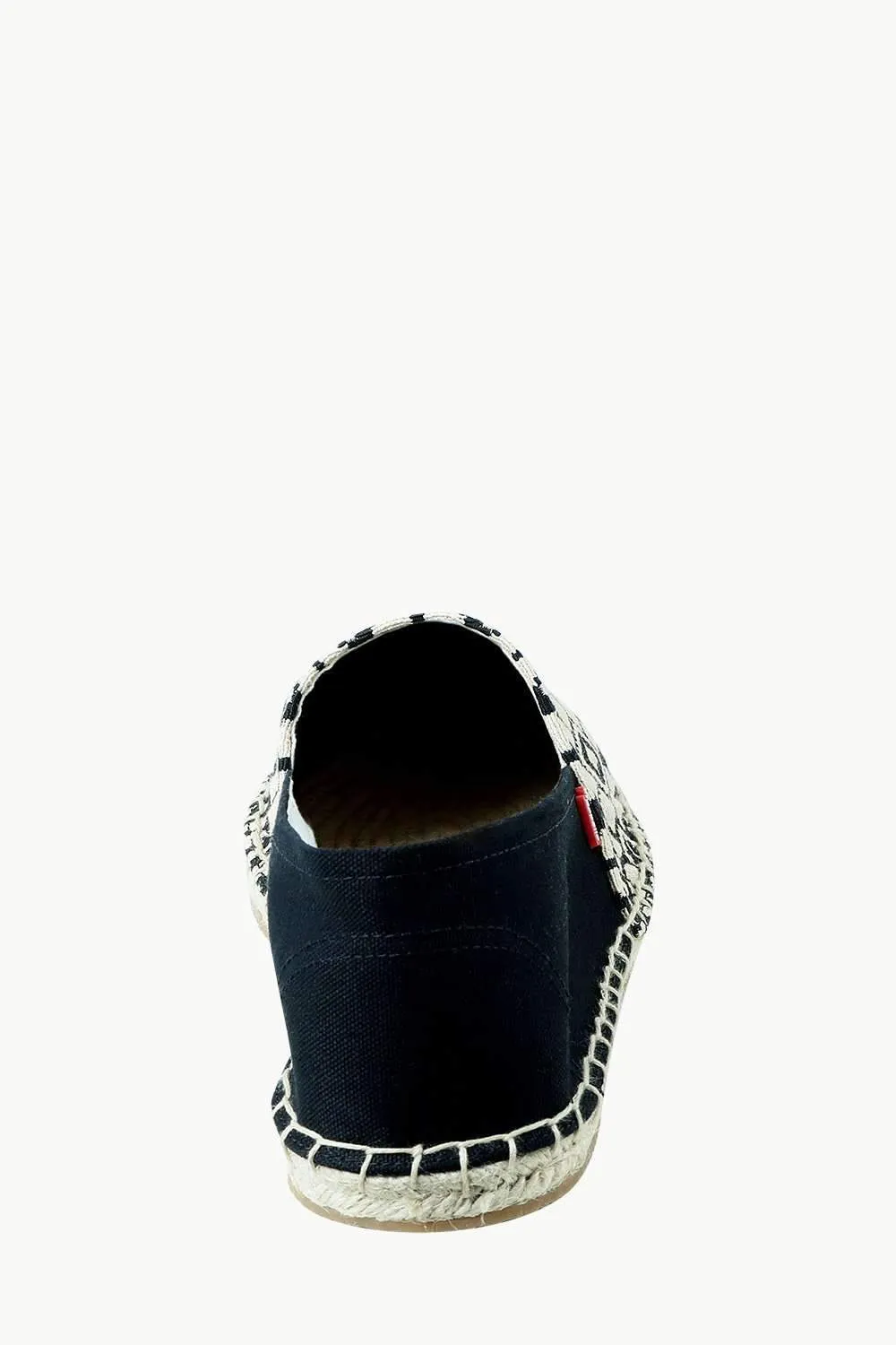 Men's Black n' White Knit Ethnic Espadrilles