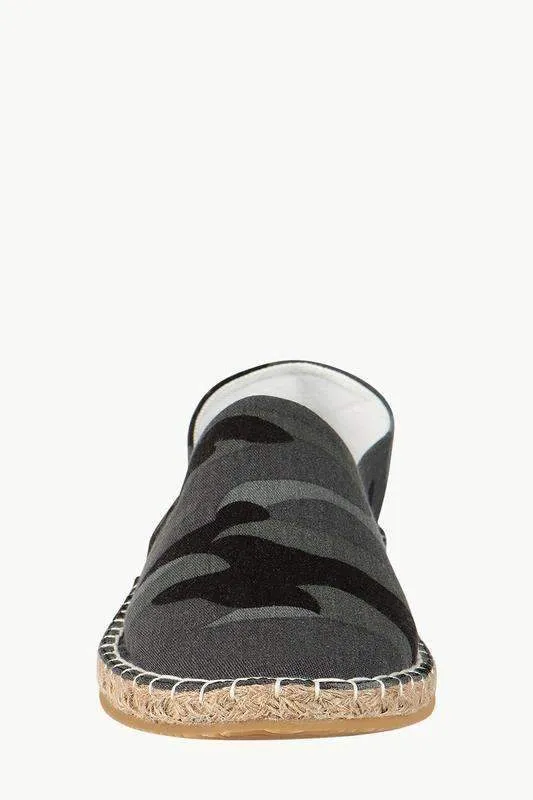Men's Camouflage Print Canvas Espadrilles