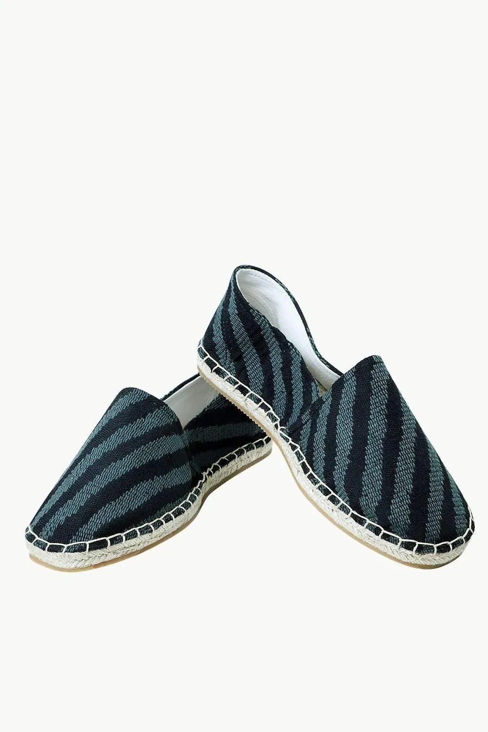 Men's Casual Stripe Knit Summer Espadrilles