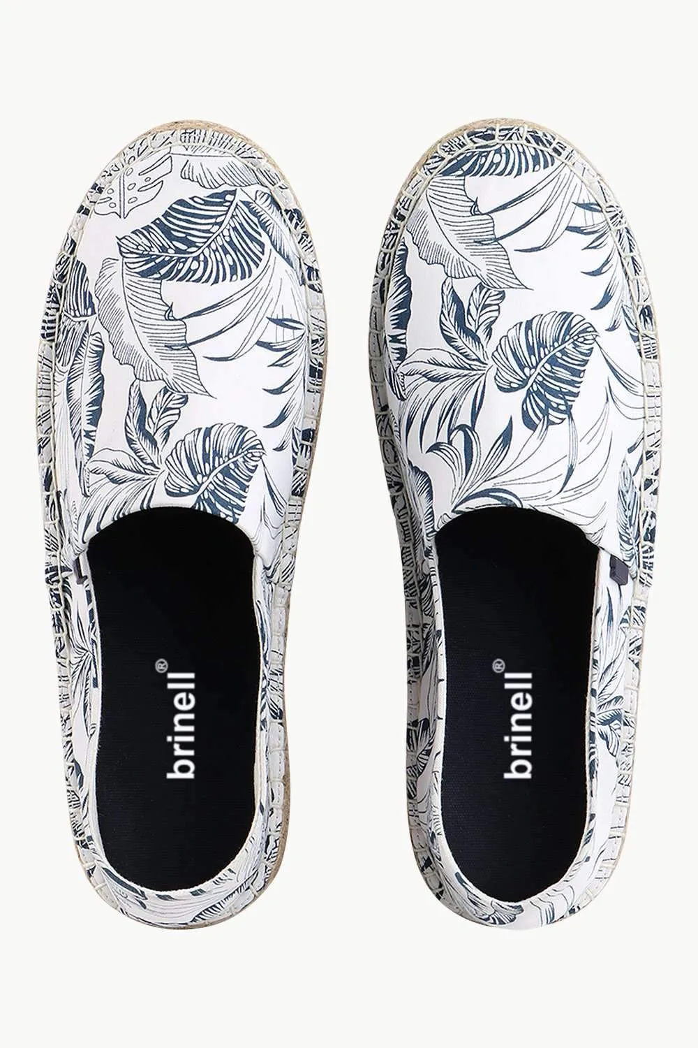Men's Forest Print White Espadrilles