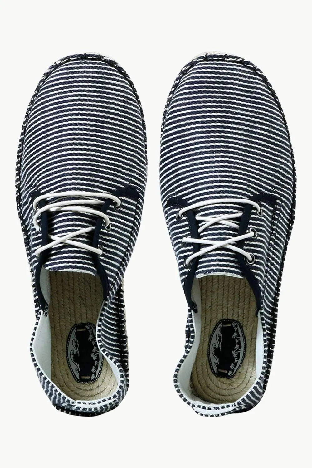 Men's Nautical Lace-up Canvas Espadrilles