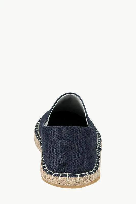 Men's Printed Navy Canvas Espadrilles