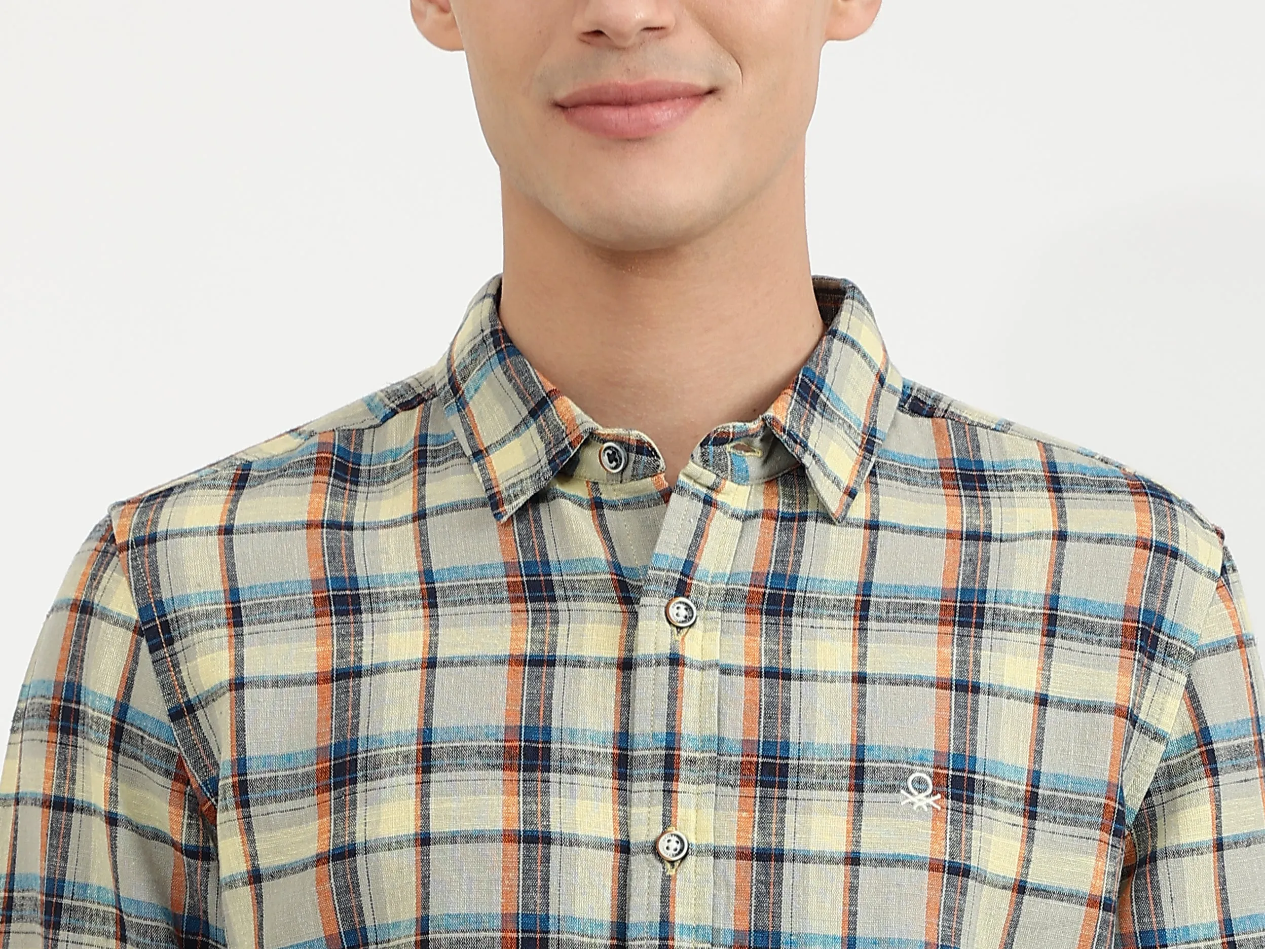 Mens Slim Fit Check Shirt