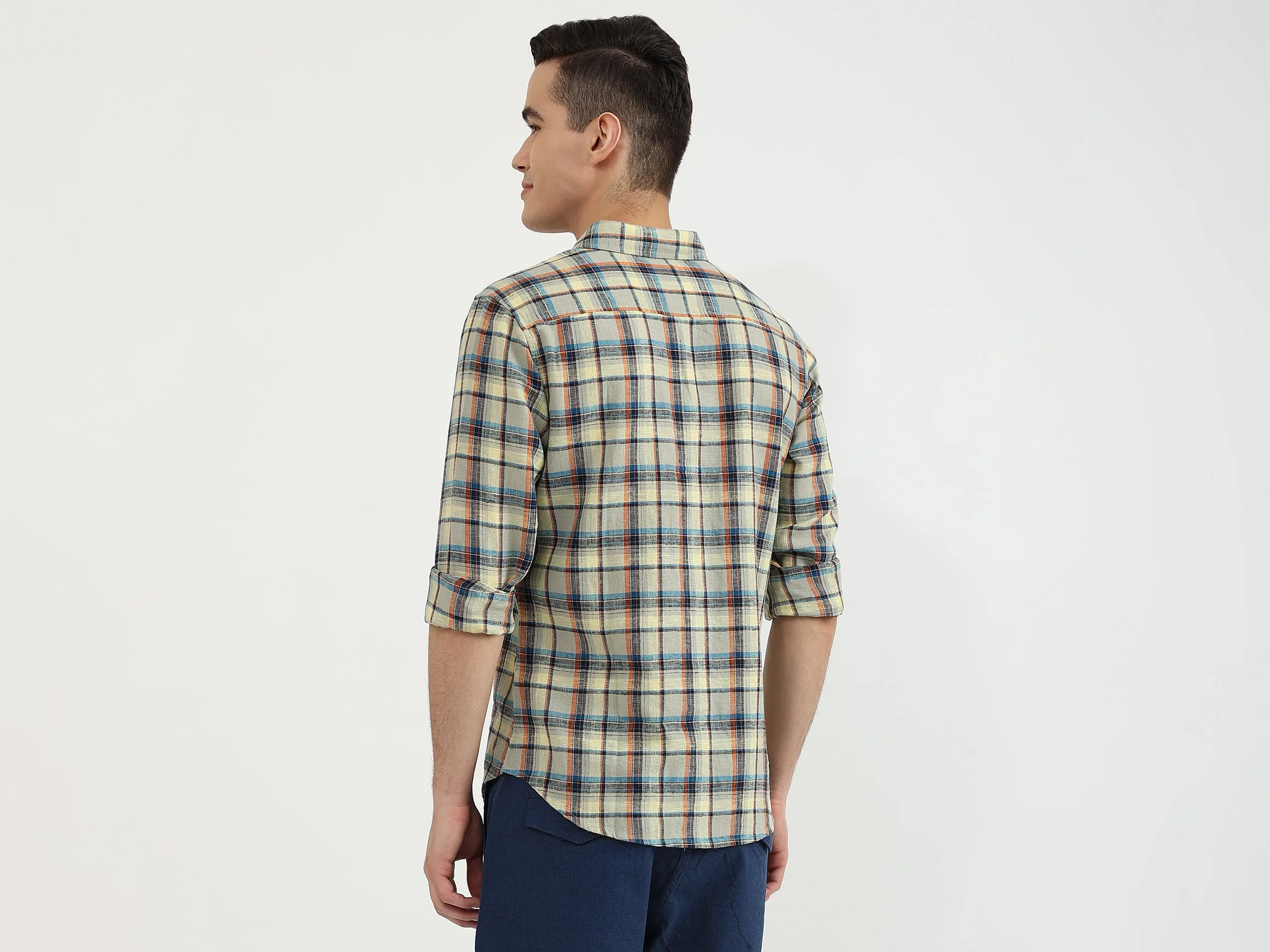 Mens Slim Fit Check Shirt