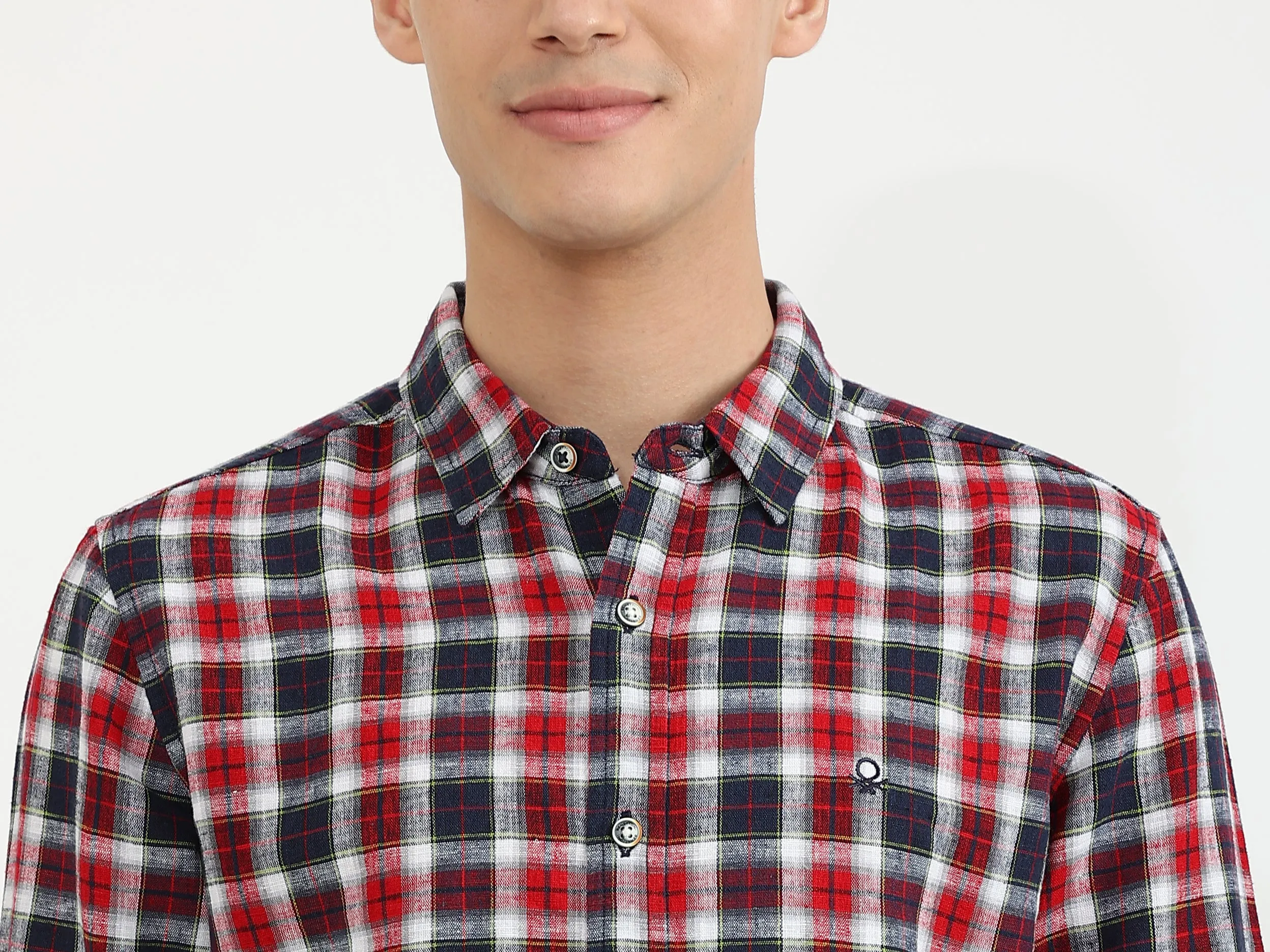 Mens Slim Fit Check Shirt