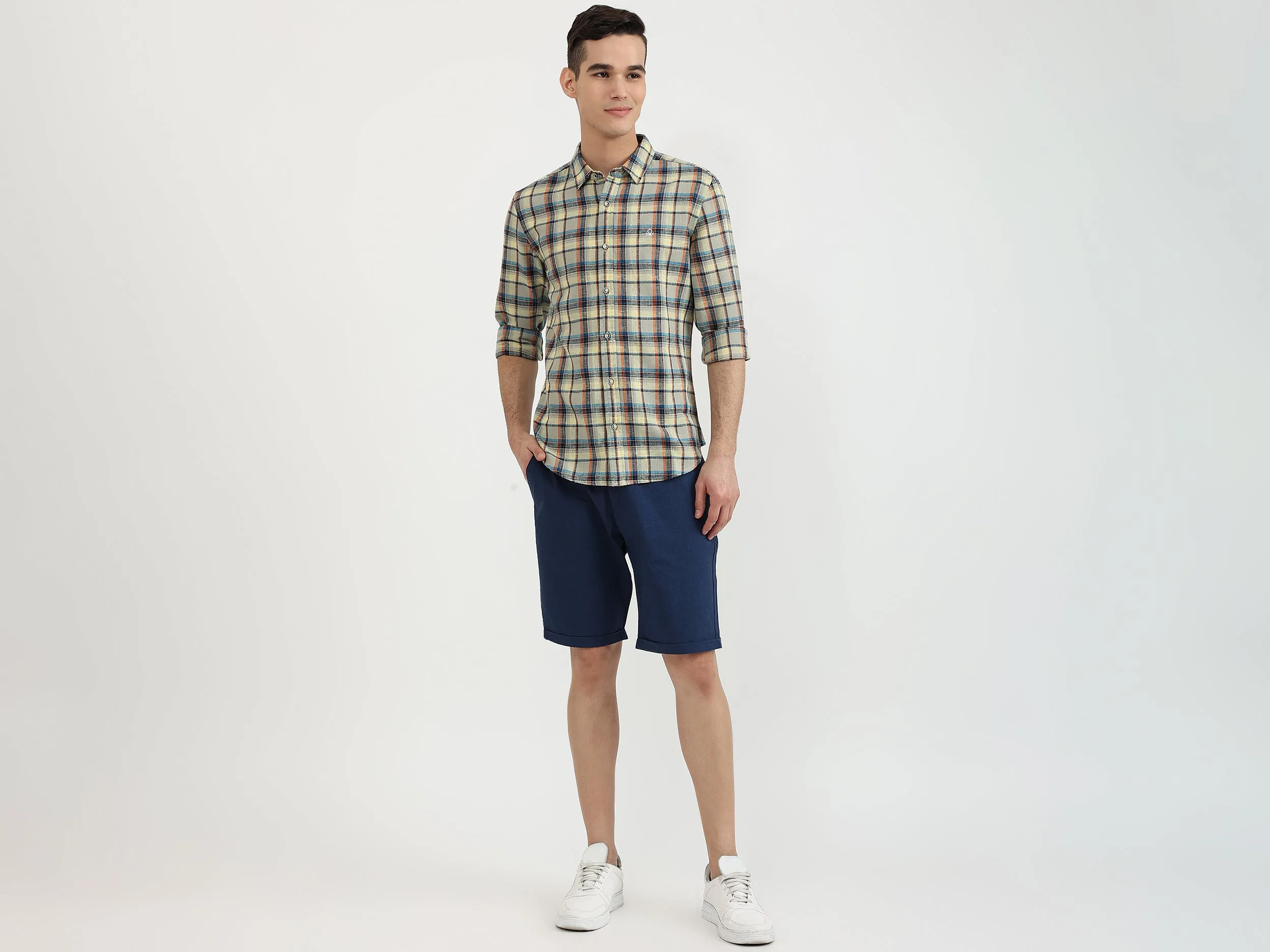 Mens Slim Fit Check Shirt