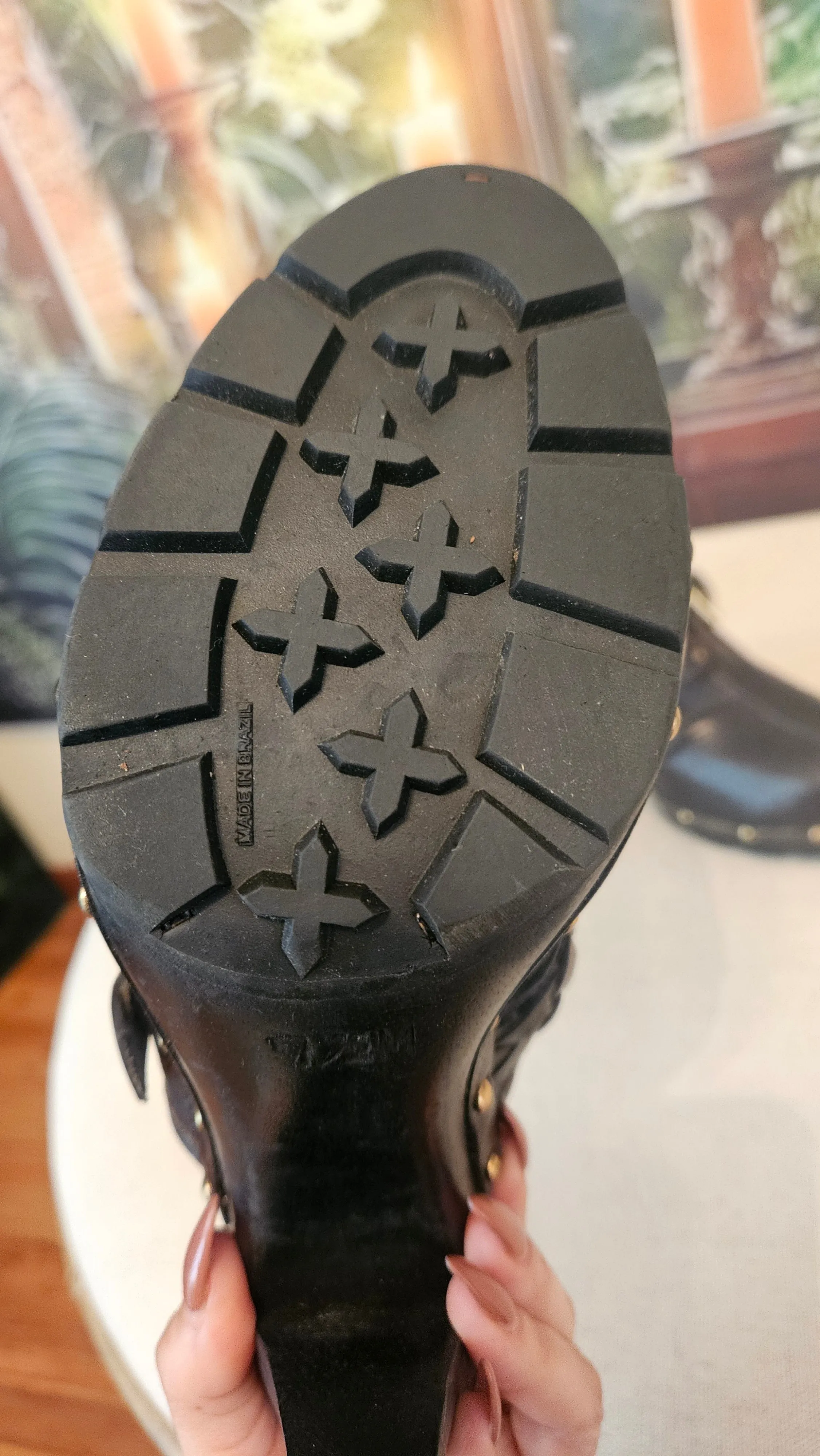 Michael Kors Braided Buckle Leather Llogs