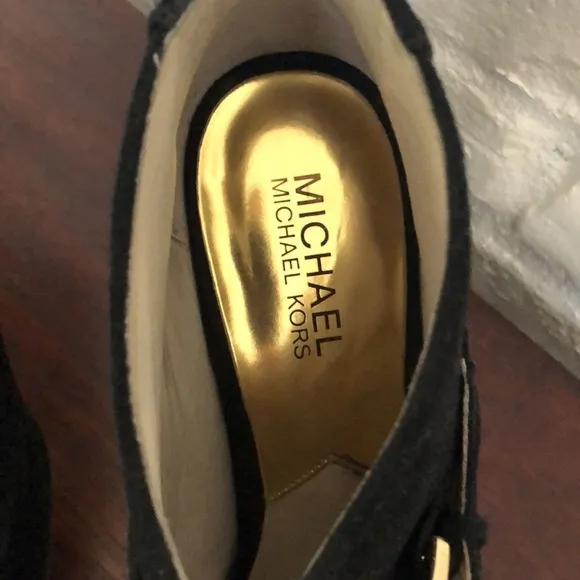 Michael Kors Peep Toe Suede Bootie 9.5