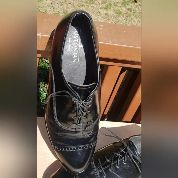 Mint USA Made Bostonian Pariden Wingtip Mens Black Leather Dress Oxfords Shoes