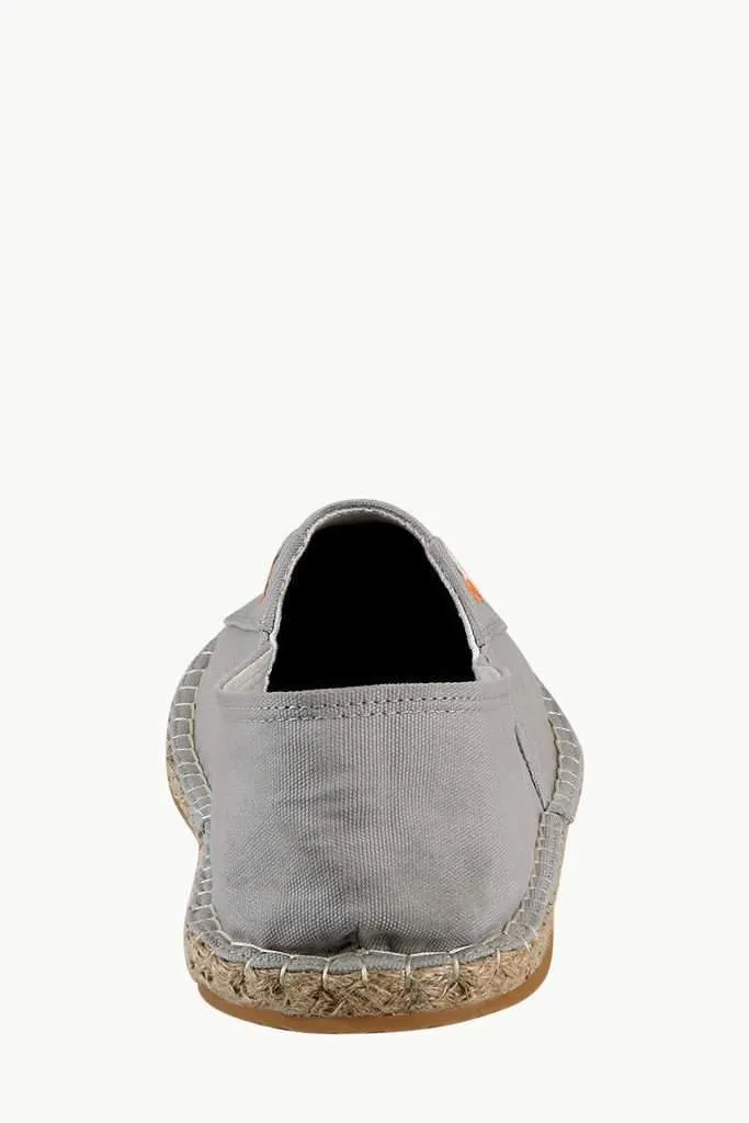 Mock Lace Up Grey Espadrilles