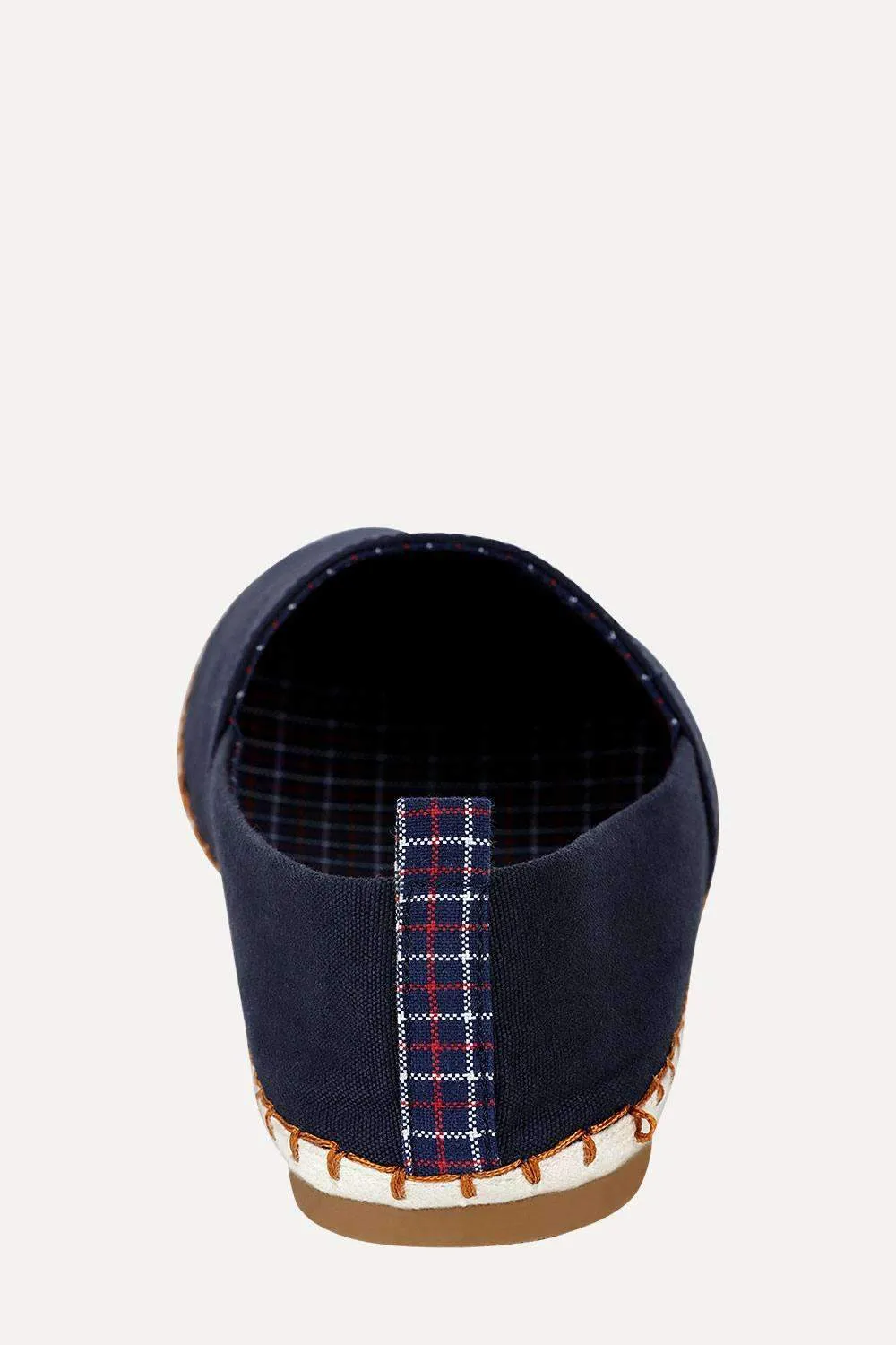 Navy Check Espadrilles
