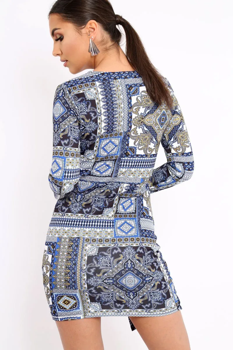 Navy Paisley Print - Hollee