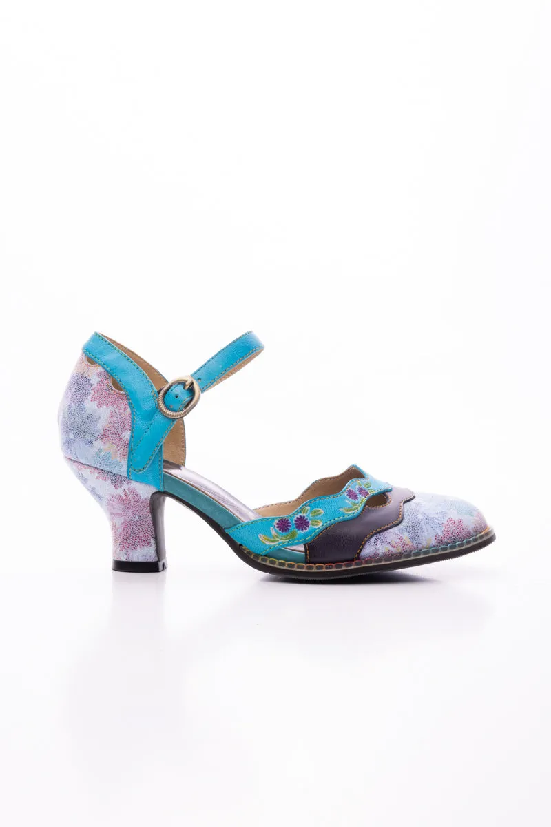Naya Floral Leather Pump