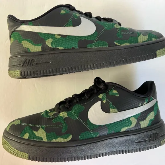Nike Air Force 1 Ultraforce SE GS 'Camo Ripstop' 859340-002 Youth Size 6.5