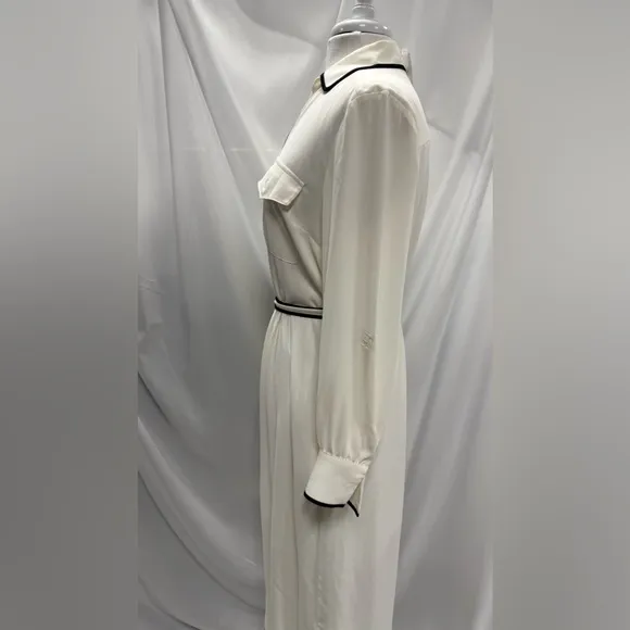 NWT NEW YORK &amp; COMPANY PIPED MIDI SHIRT-DRESS