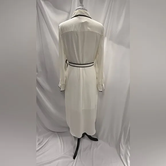 NWT NEW YORK &amp; COMPANY PIPED MIDI SHIRT-DRESS