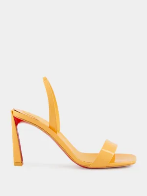 O Condora 85 Orange Patent Leather Sandals
