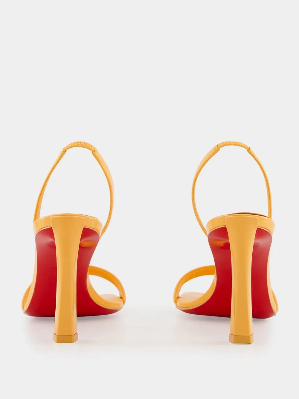 O Condora 85 Orange Patent Leather Sandals
