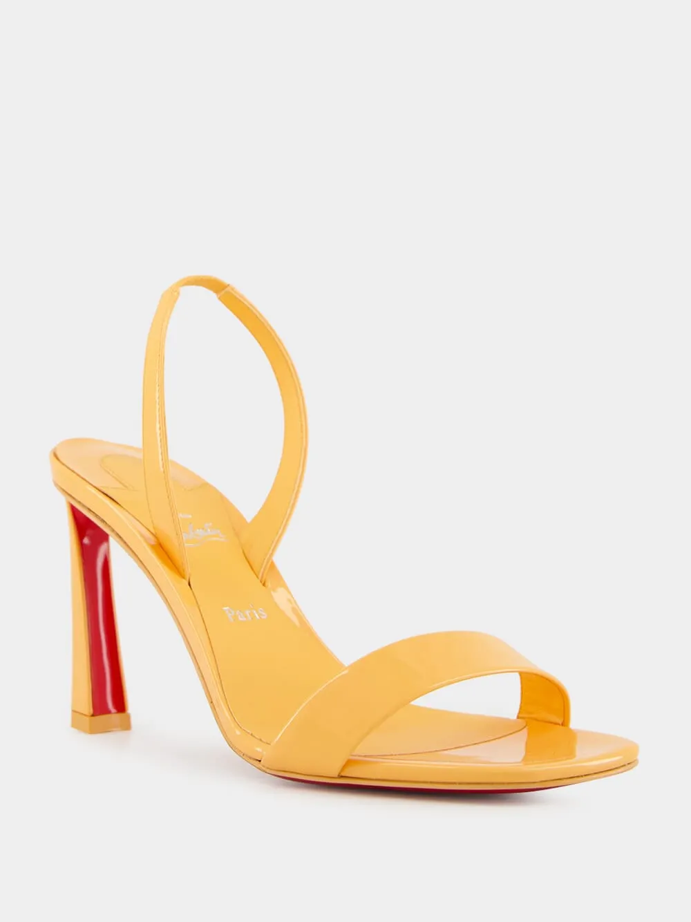 O Condora 85 Orange Patent Leather Sandals