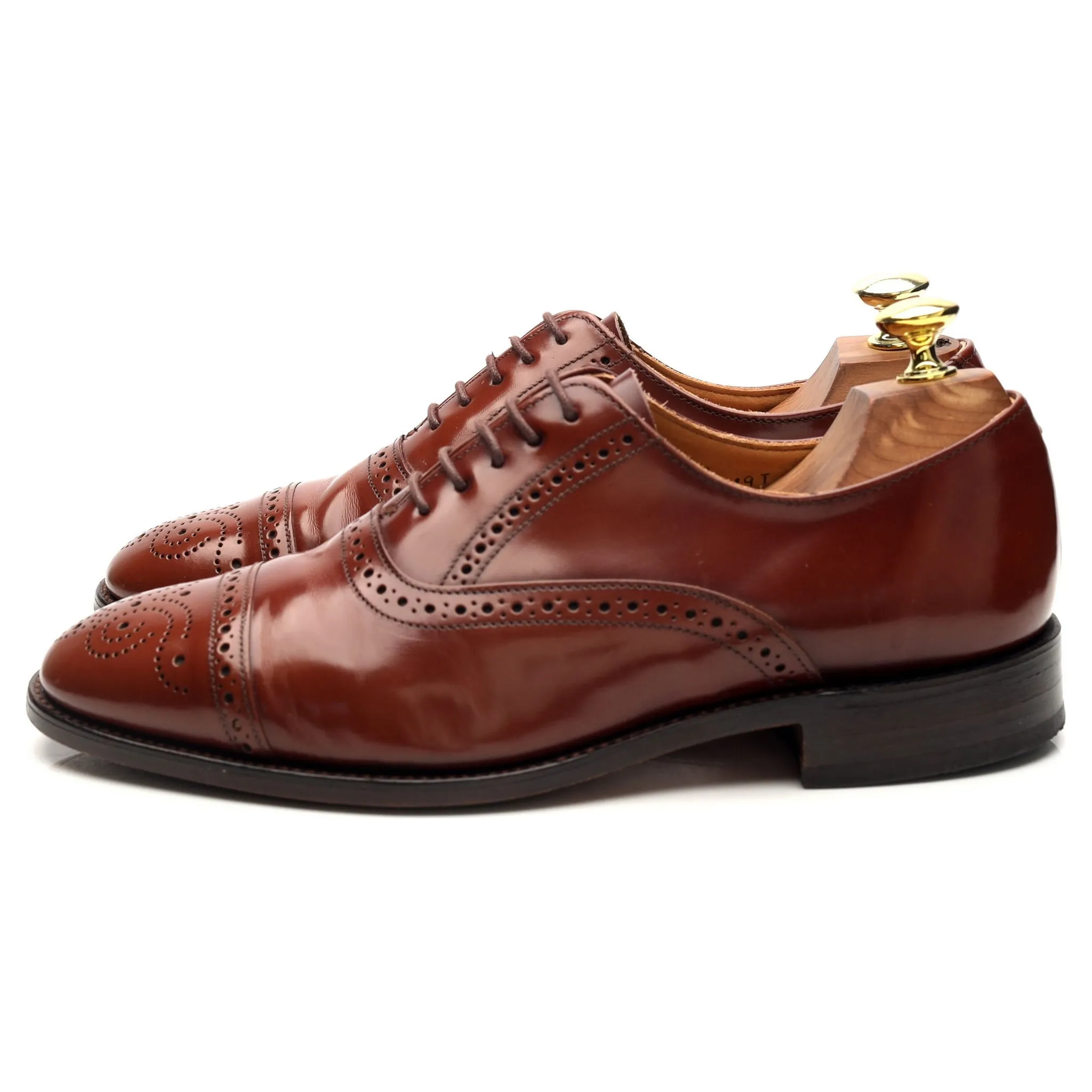 'Oban' Brown Leather Oxford Brogues UK 7 F