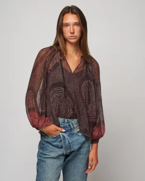 pauline blouse - garnet