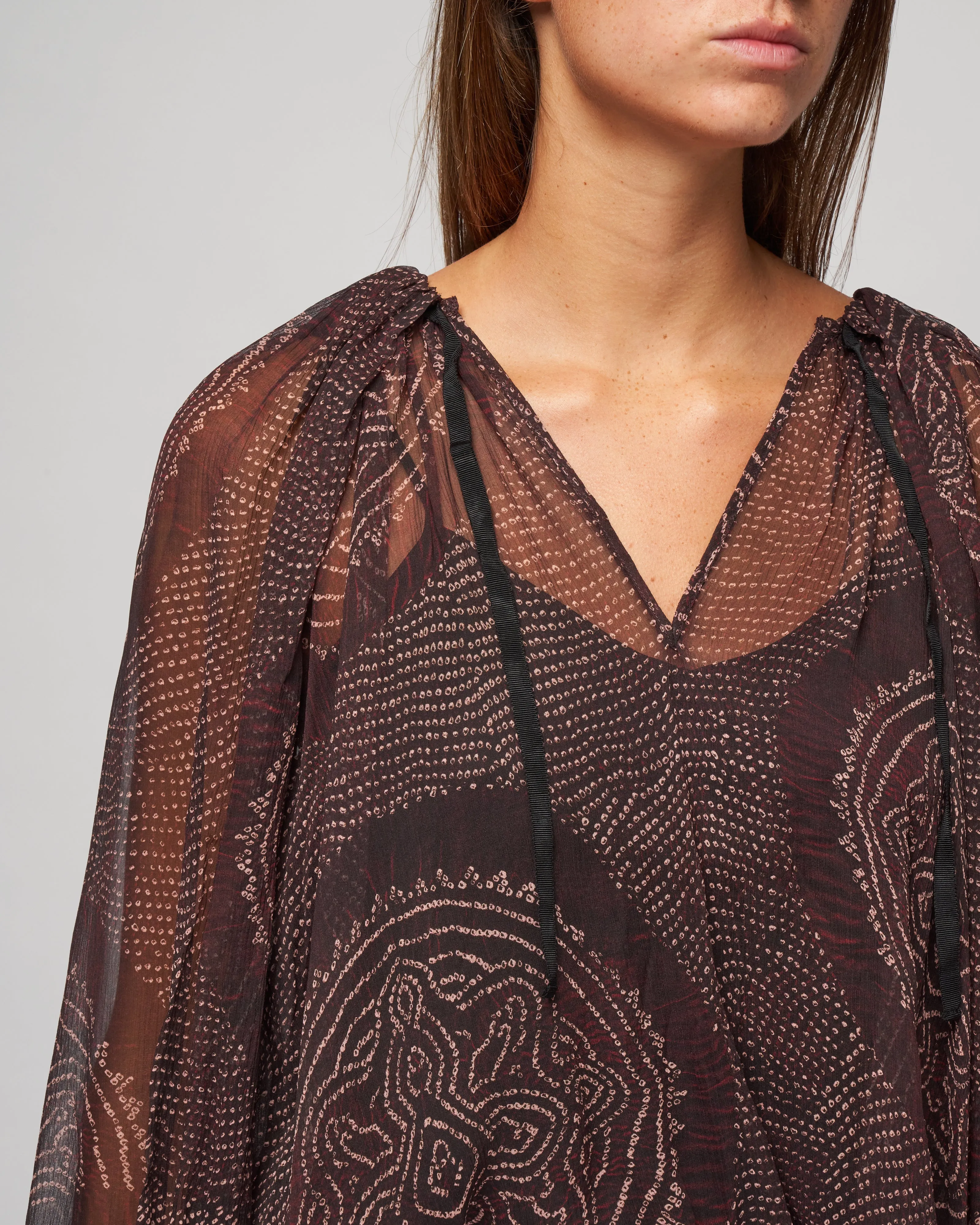 pauline blouse - garnet
