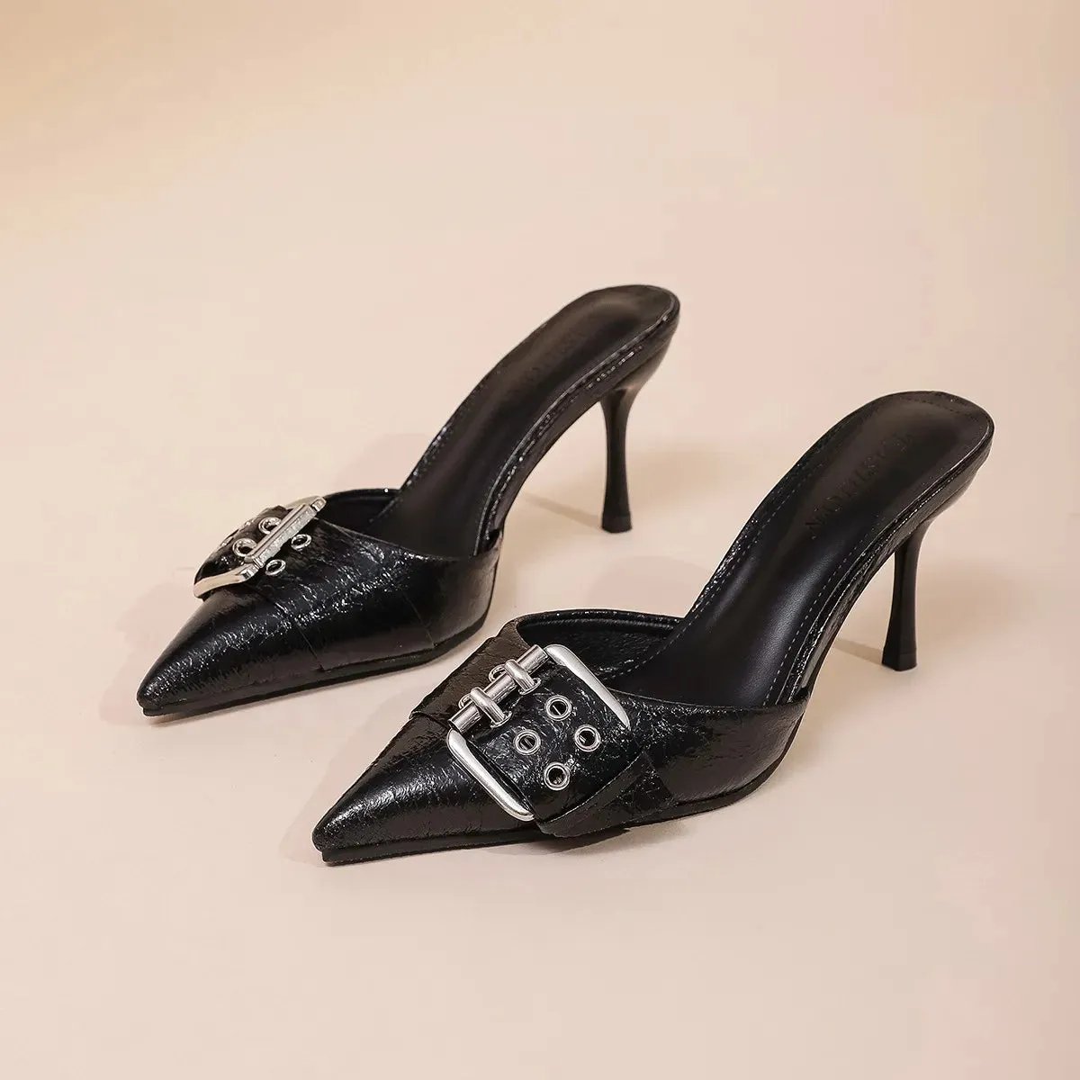 Point Toe Kitten Heels Sandals