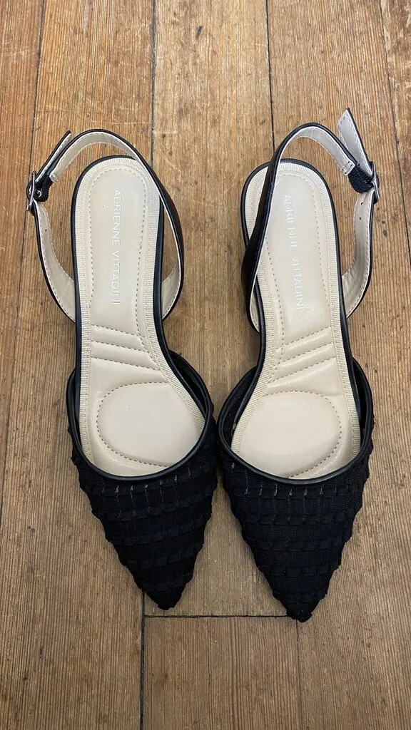 Pointed Slingback Kitten Heels
