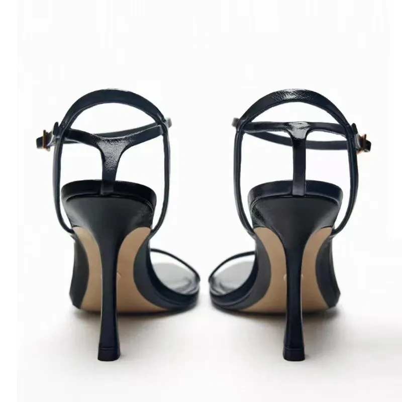 Pointed Toe Fashion Buckle Strap High Heel Pumps