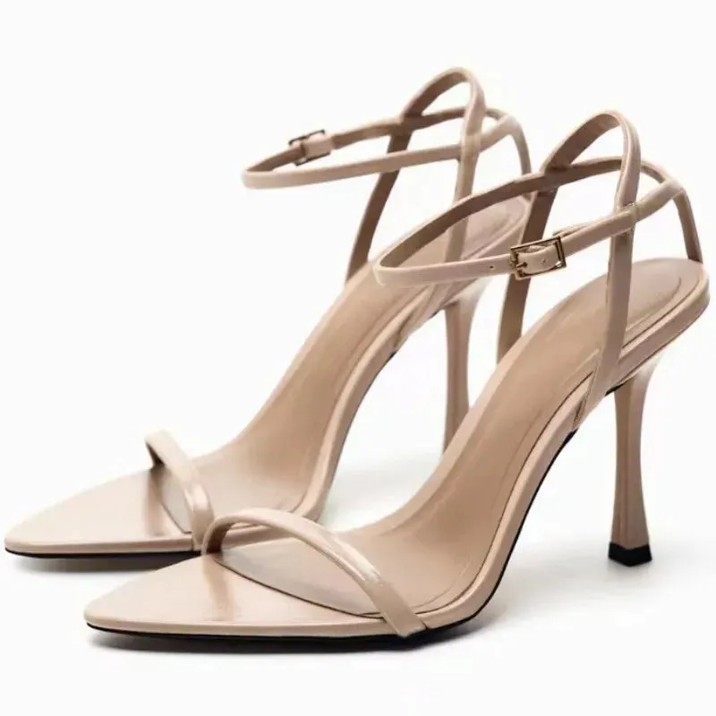 Pointed Toe Fashion Buckle Strap High Heel Pumps