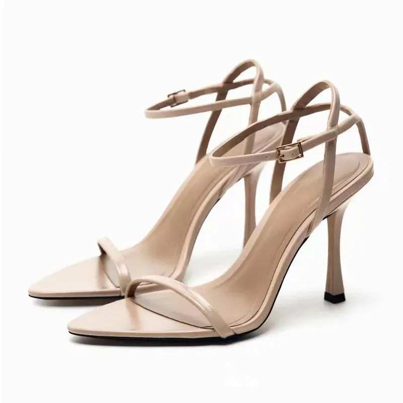 Pointed Toe Fashion Buckle Strap High Heel Pumps