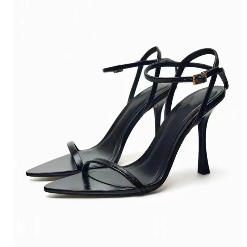 Pointed Toe Fashion Buckle Strap High Heel Pumps