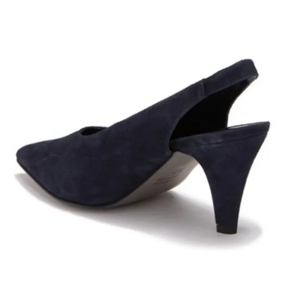 RabeccaMinkoff Simona suede pointed toe kitten  h
