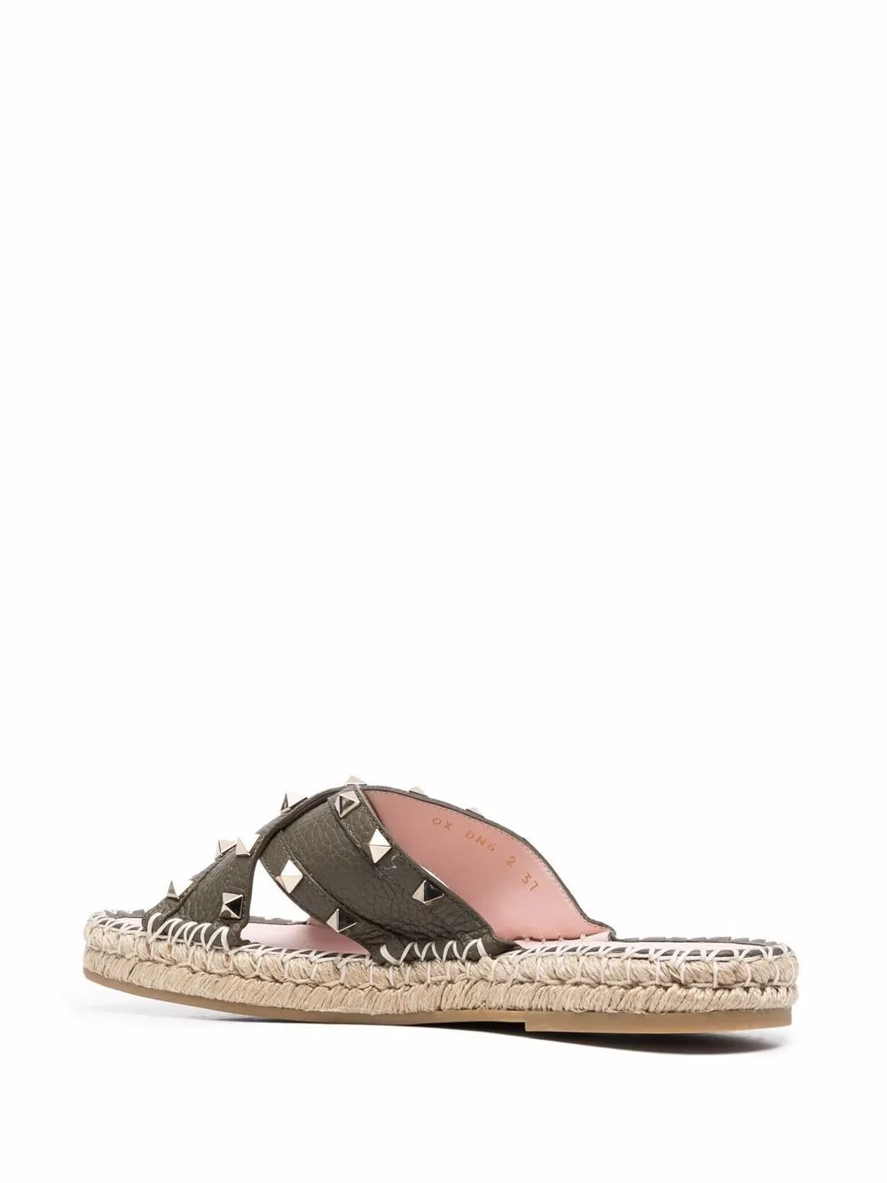 Rockstud slide espadrilles