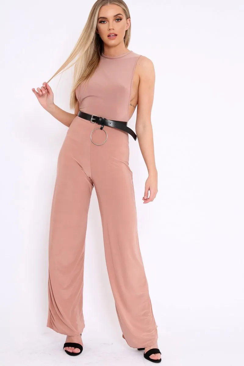 Rose Slinky Low Side Jumpsuit - Ivannah
