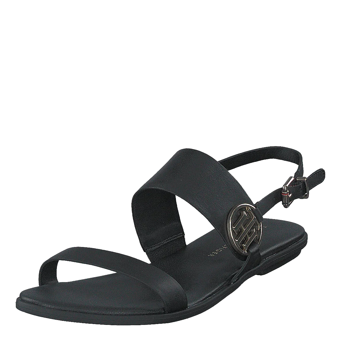 Round Th Flat Sandal Black Bds