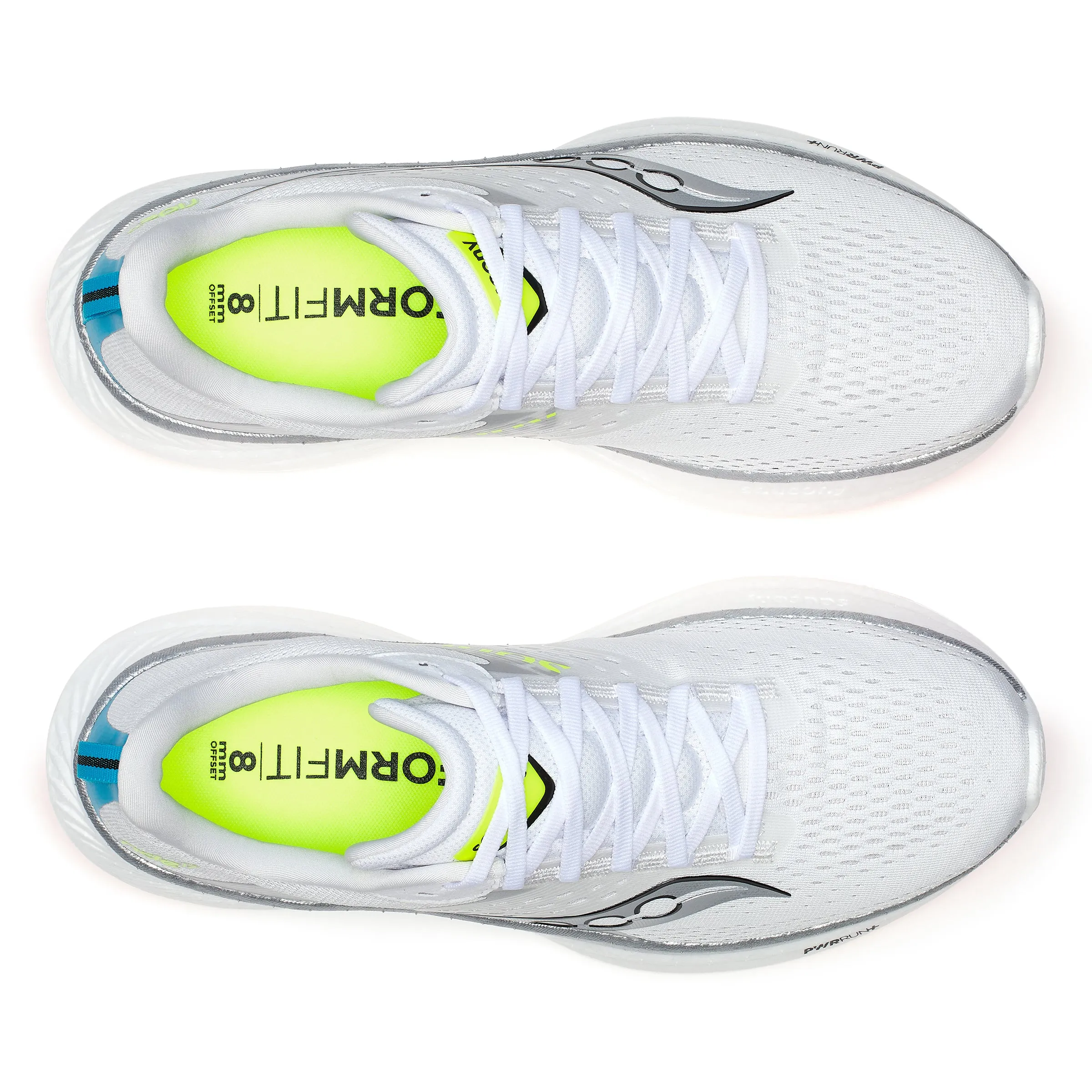 Saucony Ride 17 (Mens) - White/Vizi