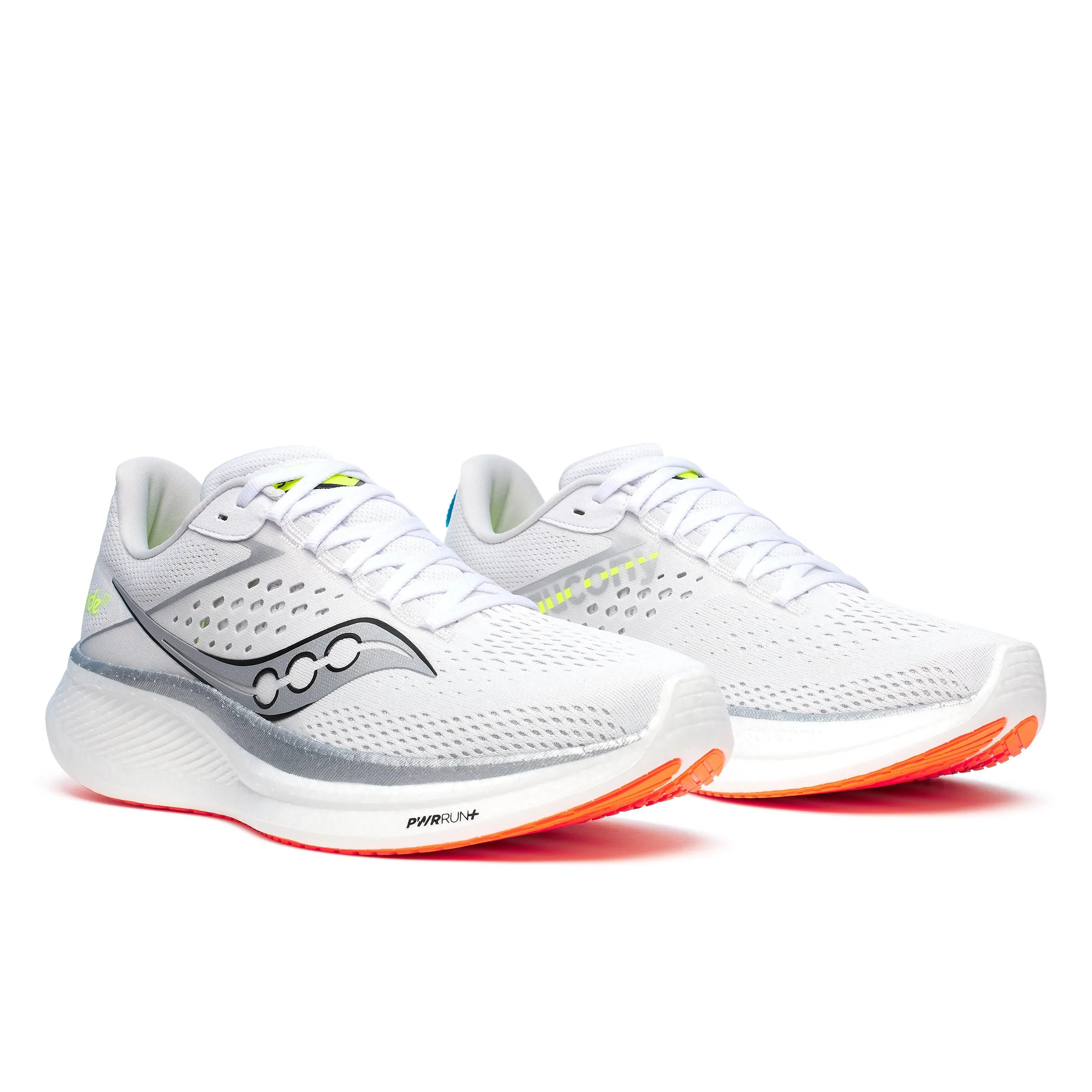 Saucony Ride 17 (Mens) - White/Vizi