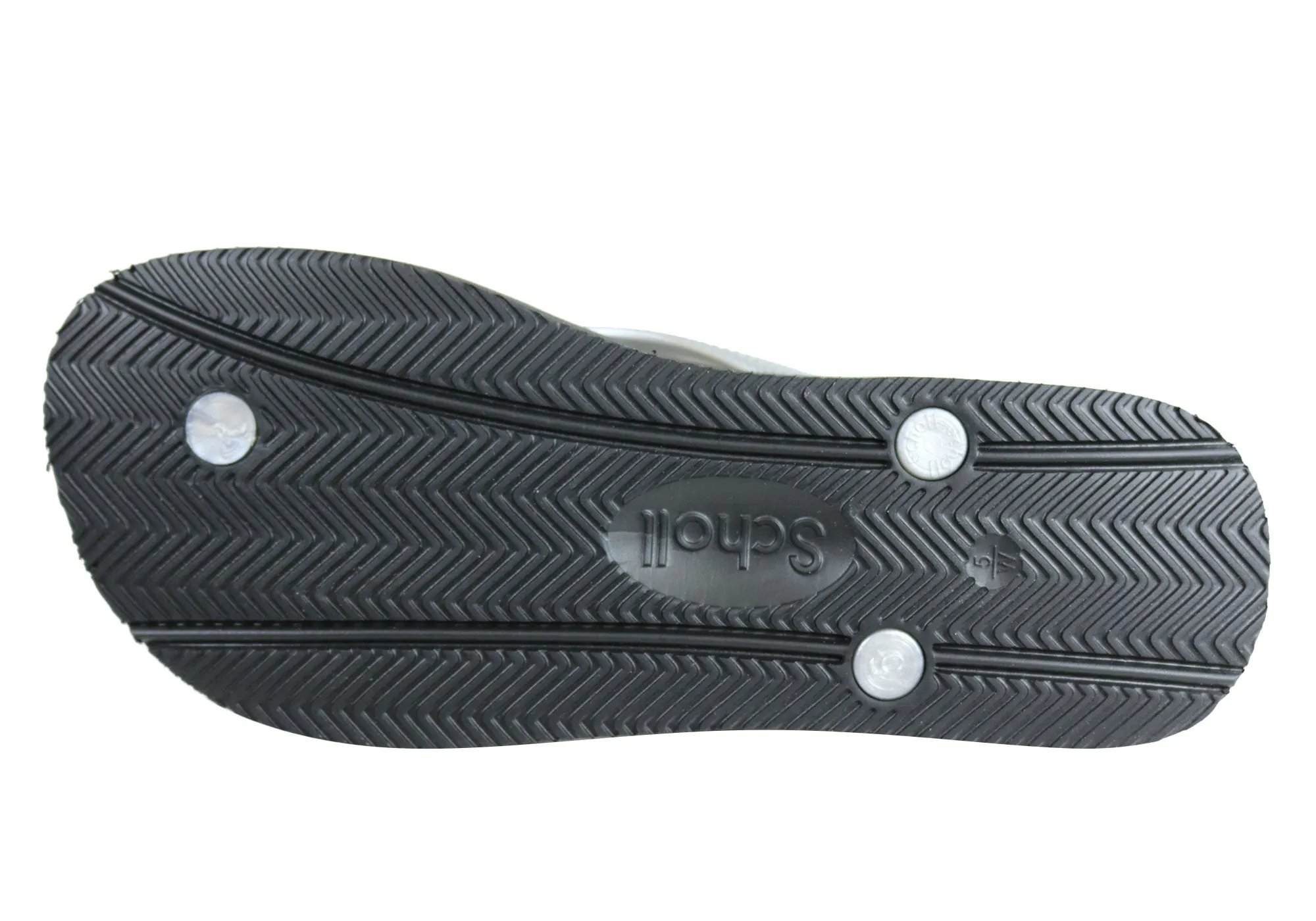 Scholl Orthaheel Fiji Womens Comfortable Rubber Thongs With Support